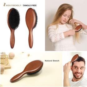BESTOOL Hair Brush side view with cover bag