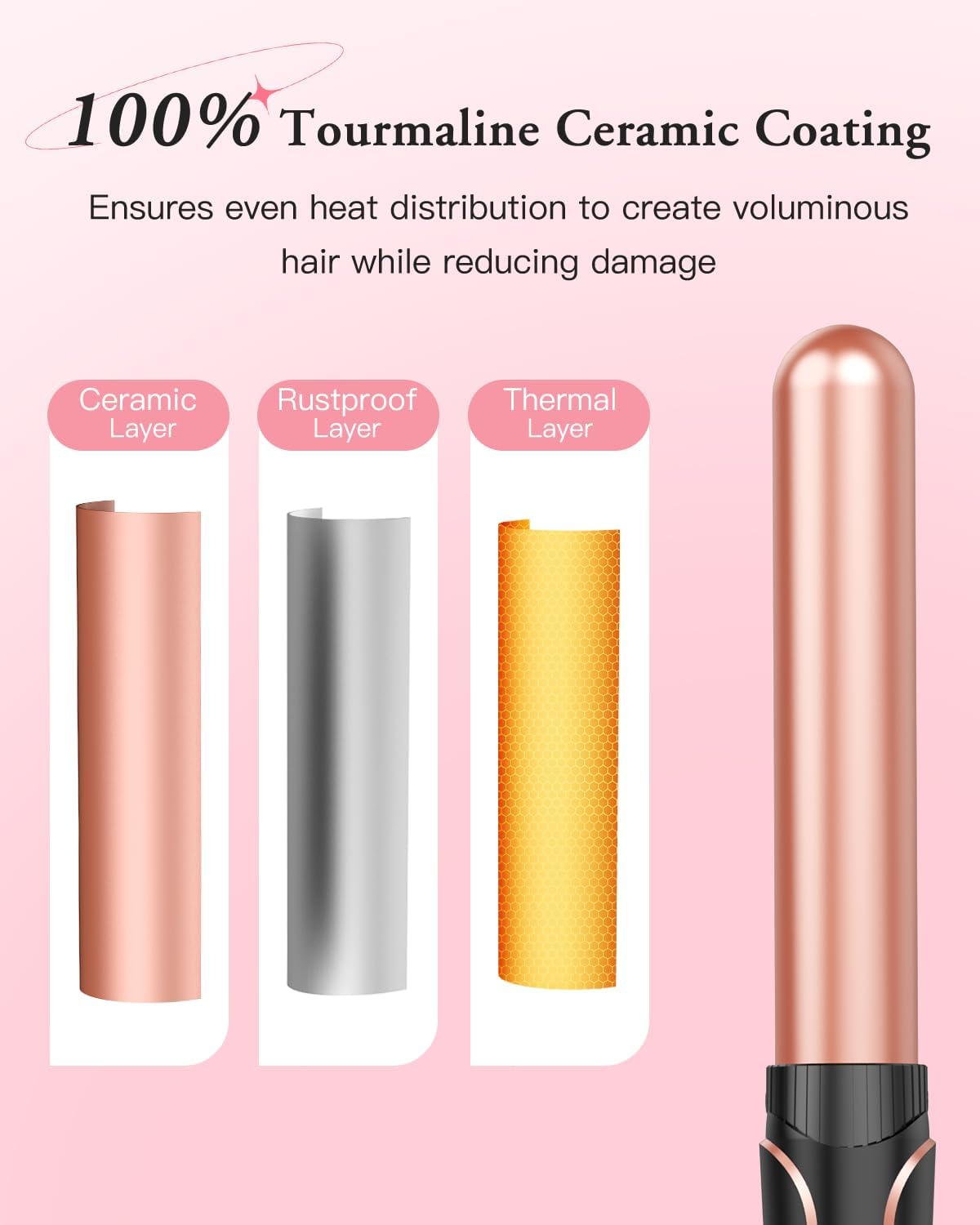 BESTOPE PRO Curling Wand packaging details