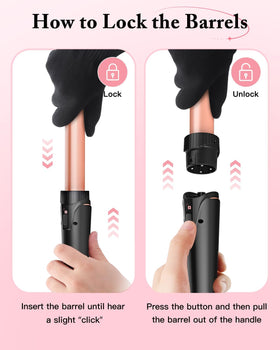 BESTOPE PRO Curling Wand Set accessories and features