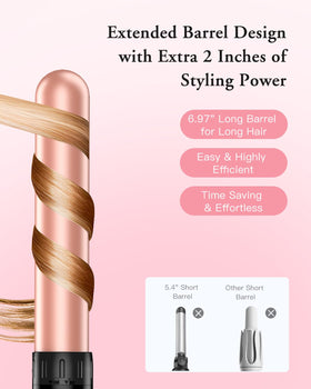 BESTOPE PRO curling wand set in use styling long hair