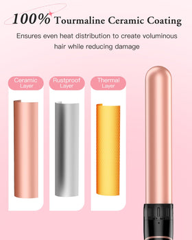 BESTOPE PRO curling wand with extended barrel for long hair