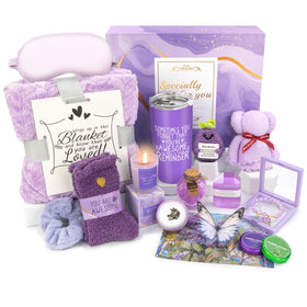 Betem Lavender Spa Gift Set 16 Pcs with Tumbler and Blanket