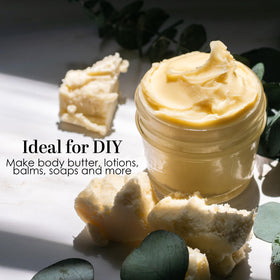 Better Shea Butter block being applied to skin