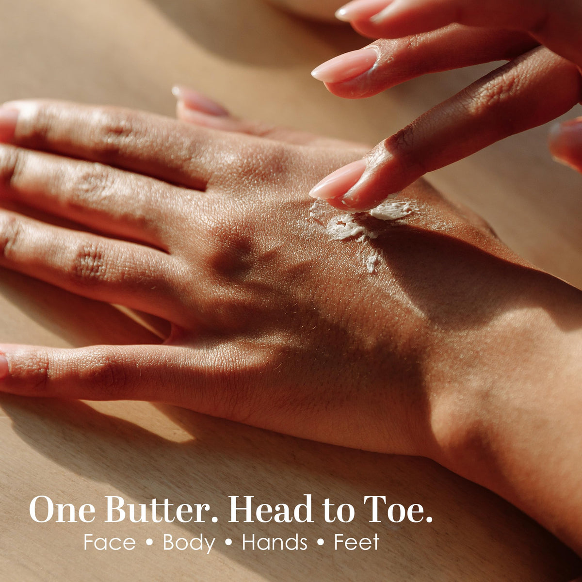 Better Shea Butter block in a DIY body butter setting