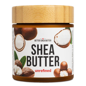 Better Shea Butter Raw Shea Butter 8 oz jar front view