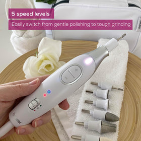 Beurer MP42 Nail Drill LED light in use
