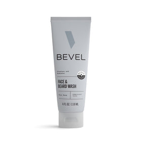 Bevel Face & Beard Wash front view with label