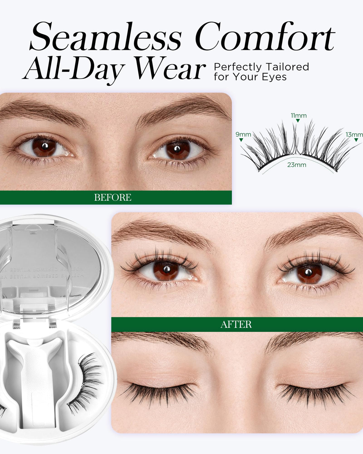 BEYELIAN Magnetic Eyelashes with packaging details
