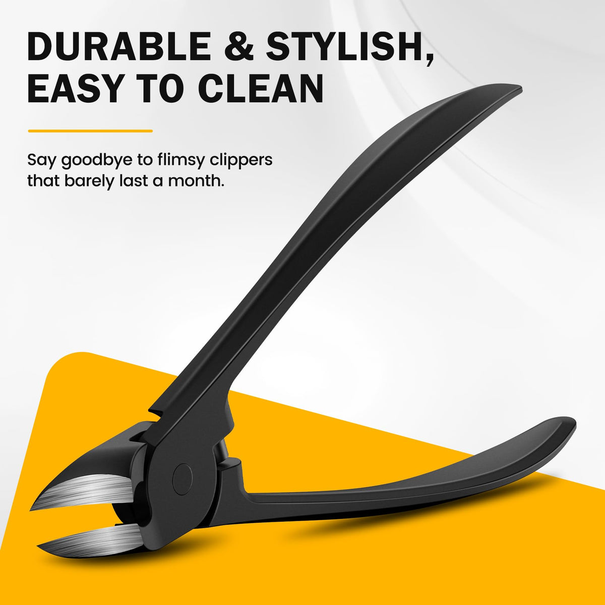 BEZOX Thick Toenail Clippers lifestyle use on feet