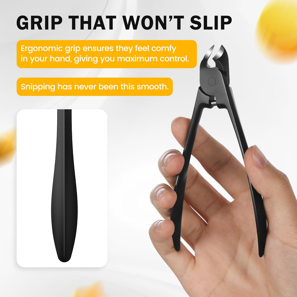 BEZOX Thick Toenail Clippers showing stainless steel construction