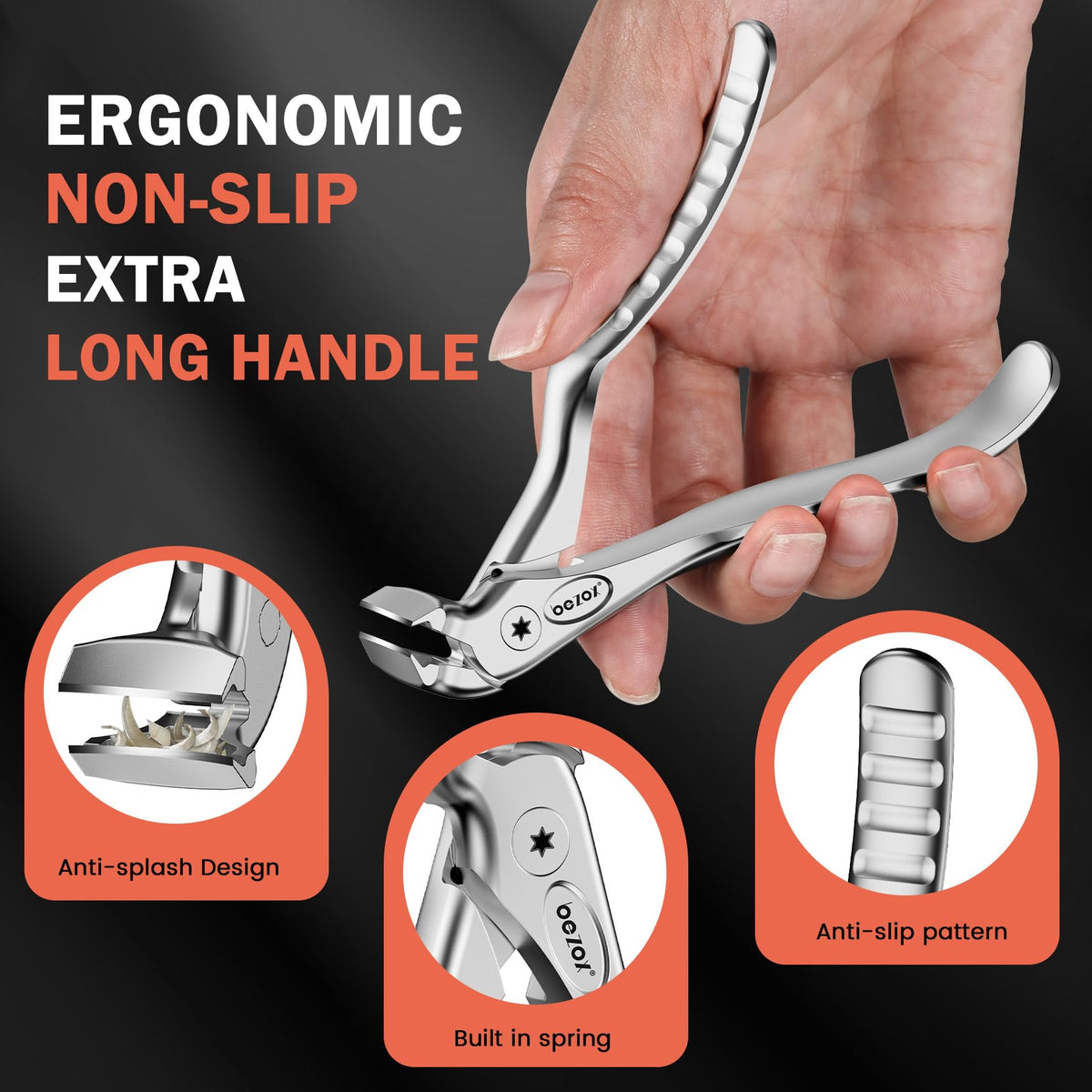 BEZOX Toenail Clippers in packaging