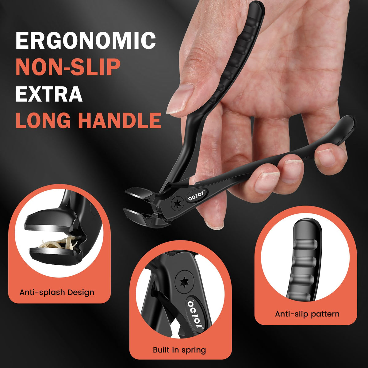 BEZOX toenail clippers packaging display