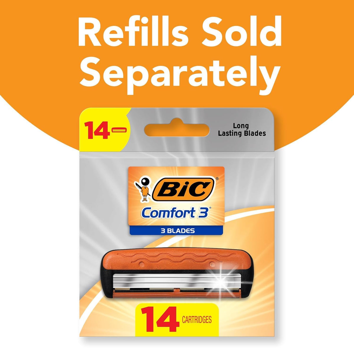 BIC Comfort 3 cartridges in packaging