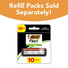 BIC Flex 4 Sensitive razor ergonomic handle