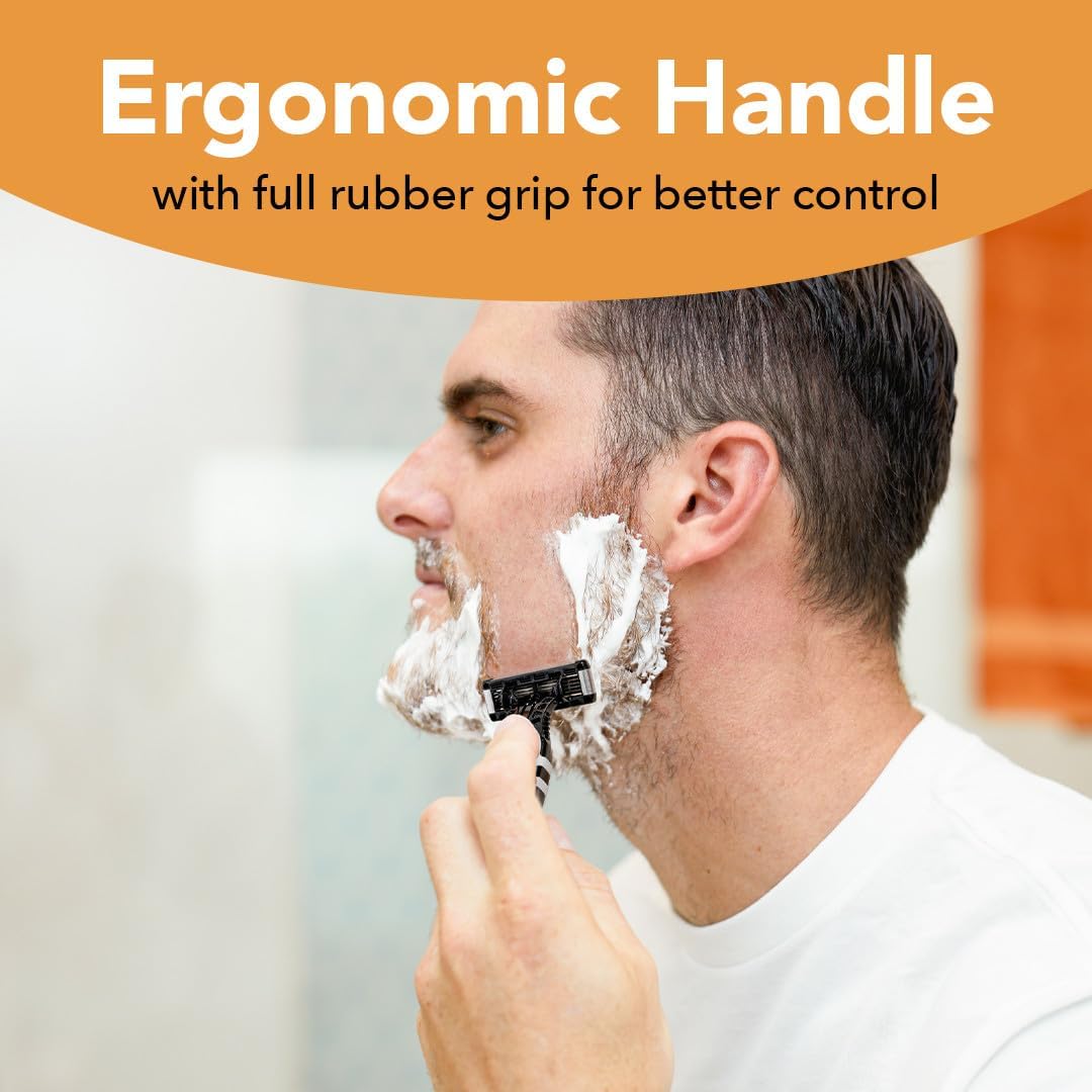 BIC Flex 5 Disposable Razor with five blades close-up
