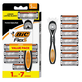BIC Flex 5 Men's Refillable Razor handle with cartridges