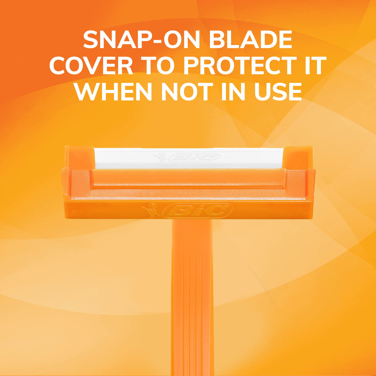 BIC Sensitive Disposable Razors on bathroom shelf