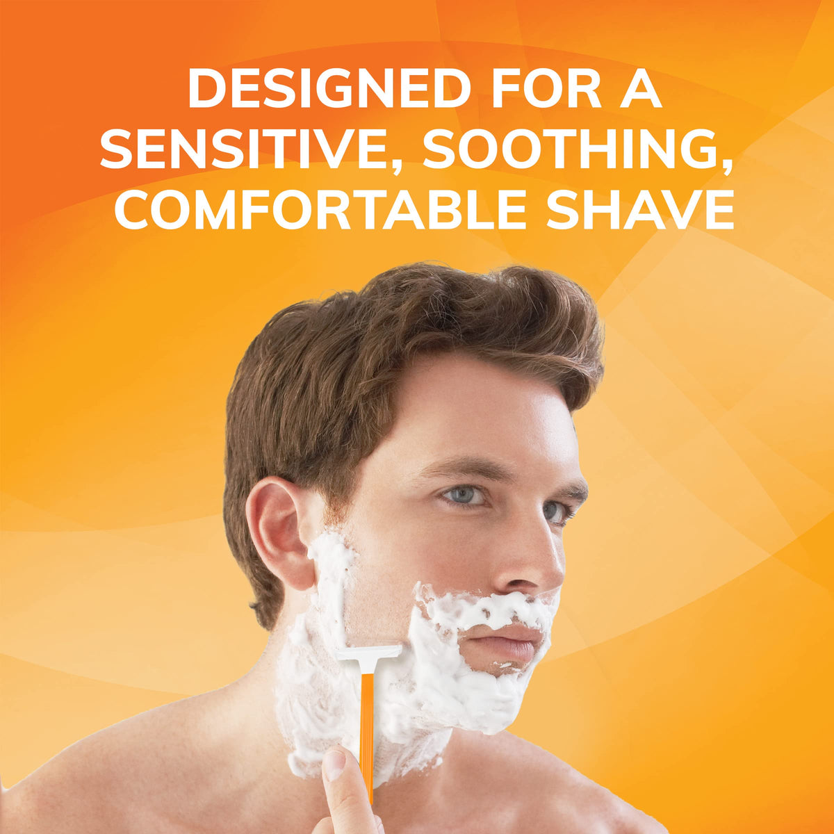 BIC Sensitive Disposable Razors packaging details