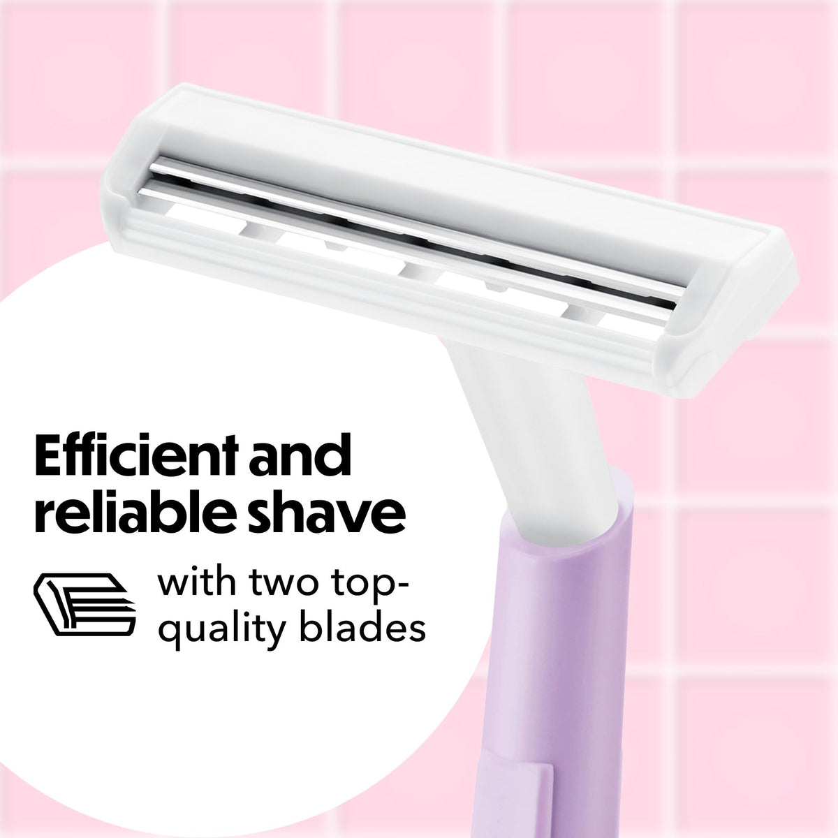 BIC Silky Touch Disposable Razor with snap-on blade cover