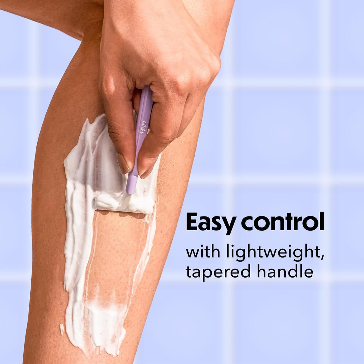 BIC Silky Touch Disposable Razors in a shower caddy