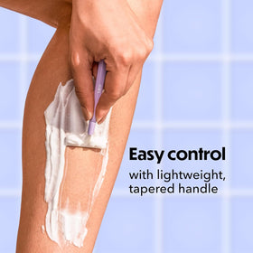 BIC Silky Touch Disposable Razors in a shower caddy
