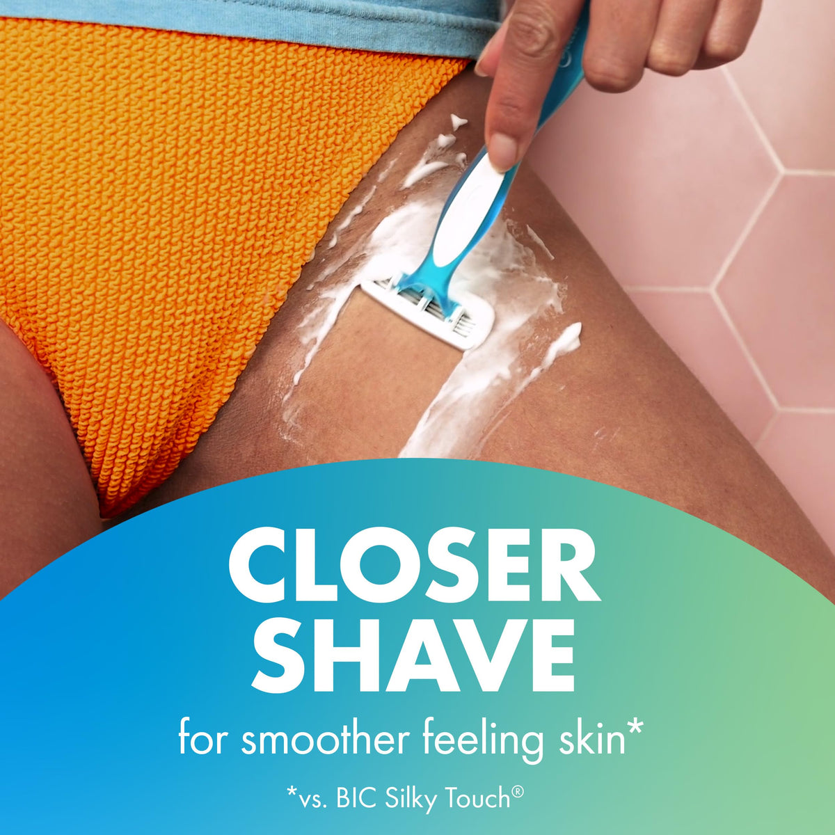 BIC Soleil 4 Razor showing four blades and pivoting head