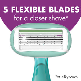 BIC Soleil 5 Sensitive Razor with moisture strip featuring aloe
