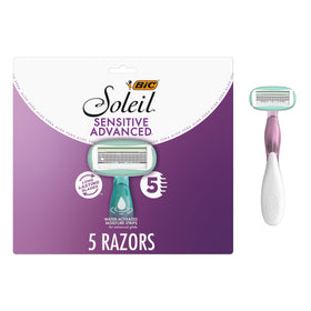 BIC Soleil 5 Sensitive Women's Disposable Razors pack of 5