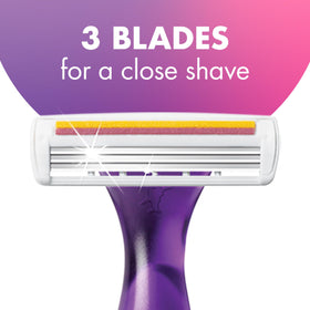 BIC Soleil Twilight Disposable Razor packaging displaying four razors