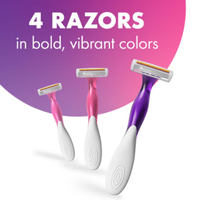 BIC Soleil Twilight Disposable Razor side view showing triple blade design