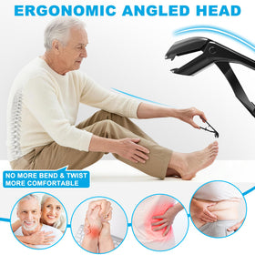Big podiatrist toenail clipper with curved blades