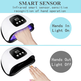 BIGBEAR UV LED Nail Lamp in use with fingernails