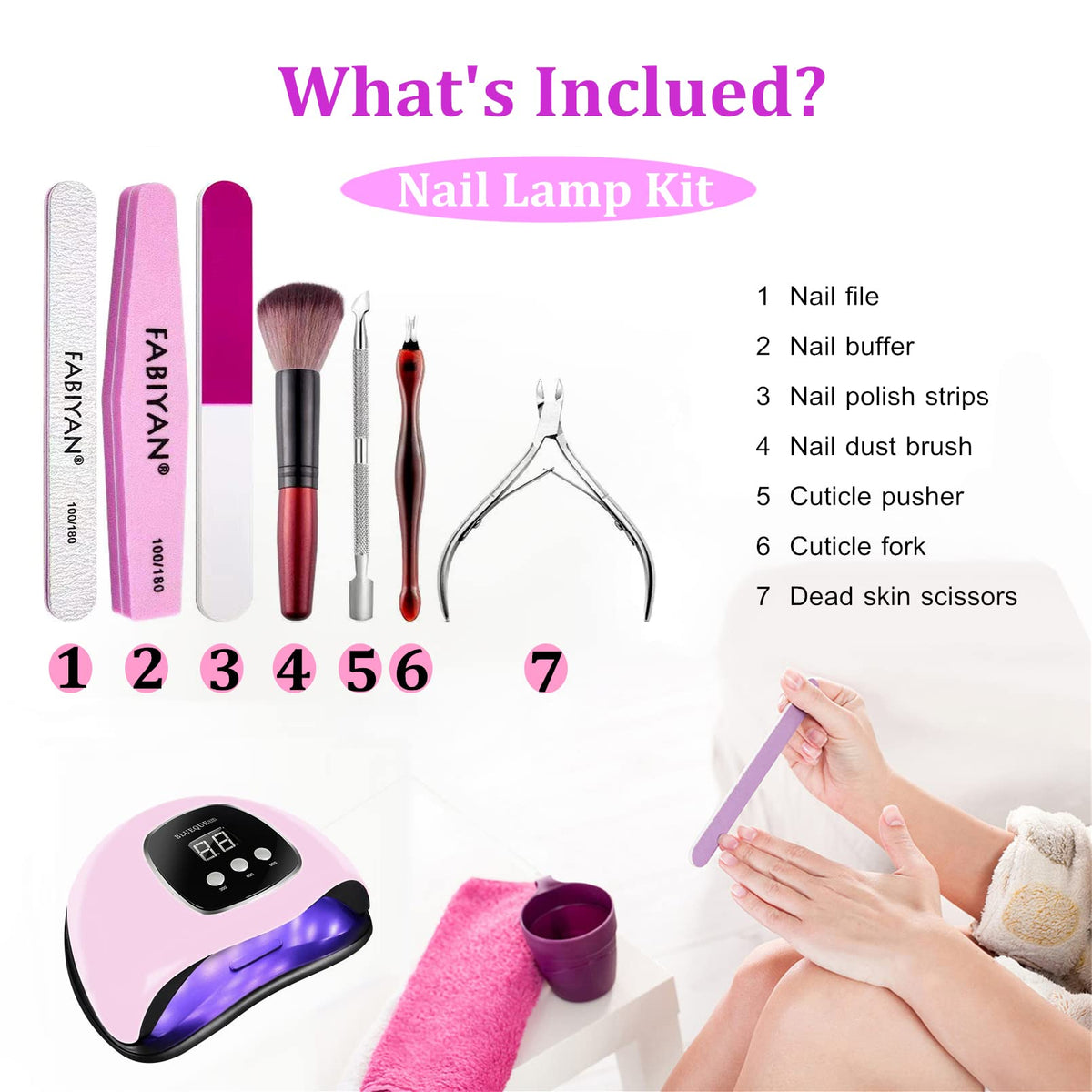 BIGBEAR UV Nail Lamp demonstrating compact design