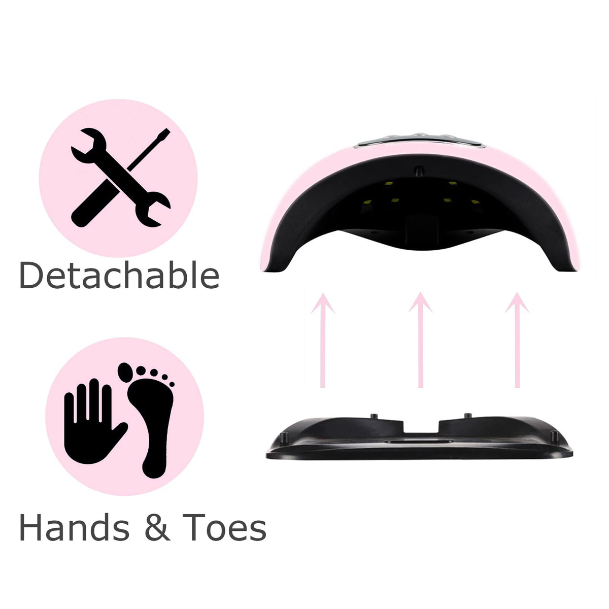 BIGBEAR UV Nail Lamp in a travel setting