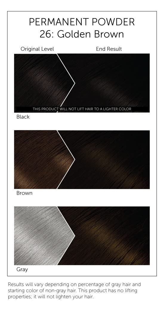 Bigen #26 Golden Brown hair colour mixed with water