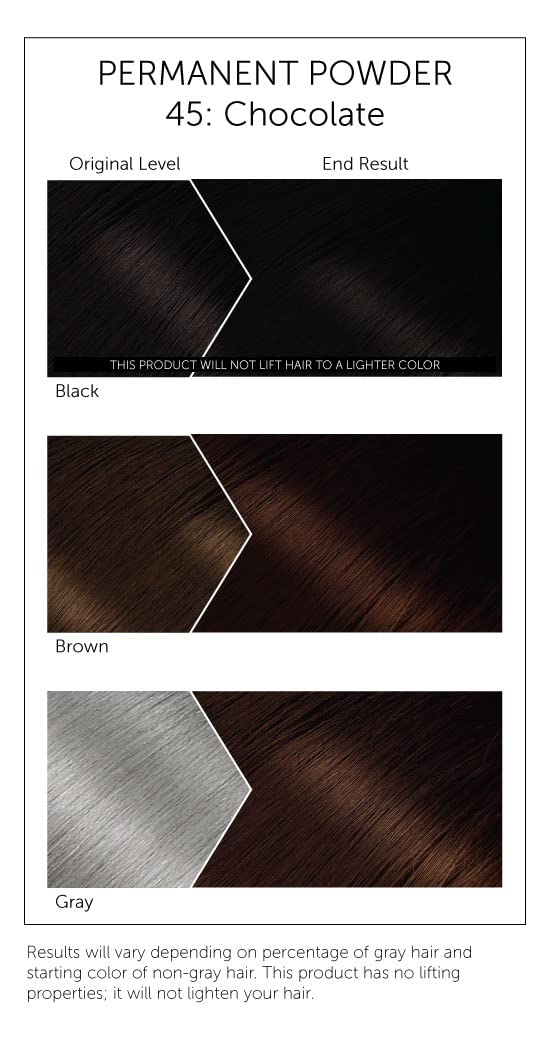 Bigen Chocolate Permanent Powder 6 Pack back view