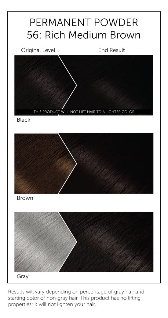Bigen Hair Color #56 Rich Medium Brown 240g packaging