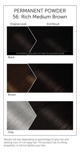 Bigen Hair Color #56 Rich Medium Brown 240g packaging