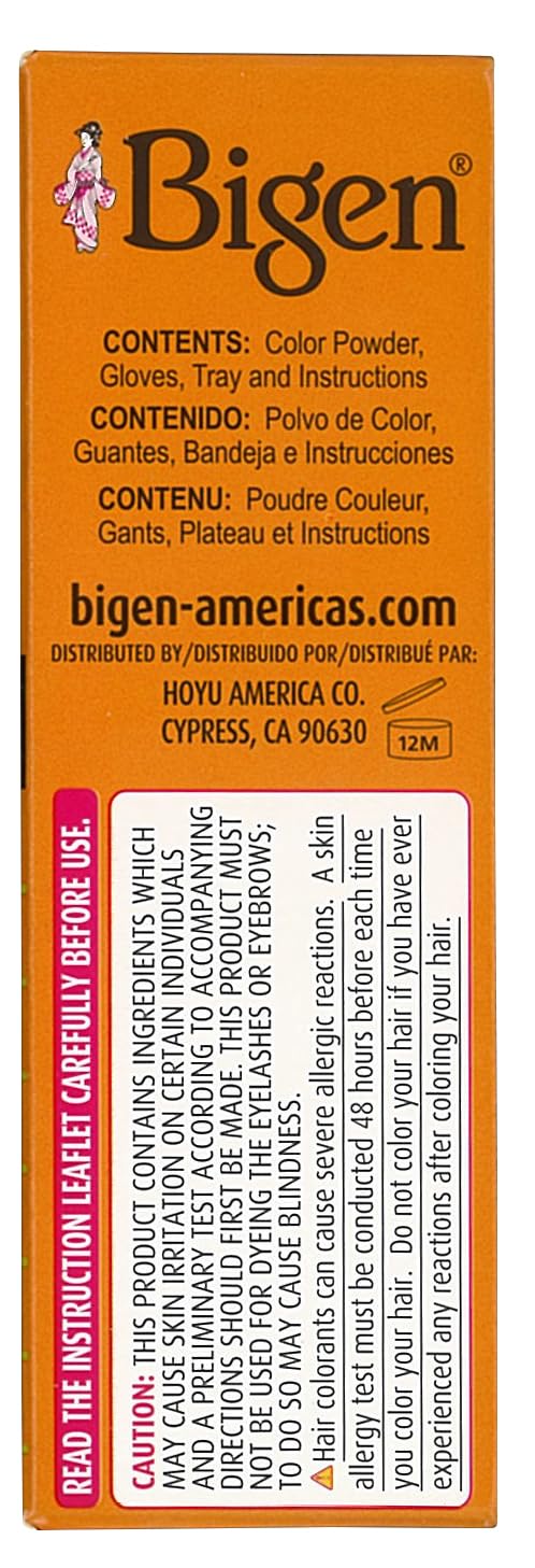 Bigen hair color mixed with water for application