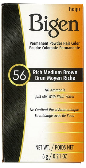 Bigen hair color powder with gloves and tray included