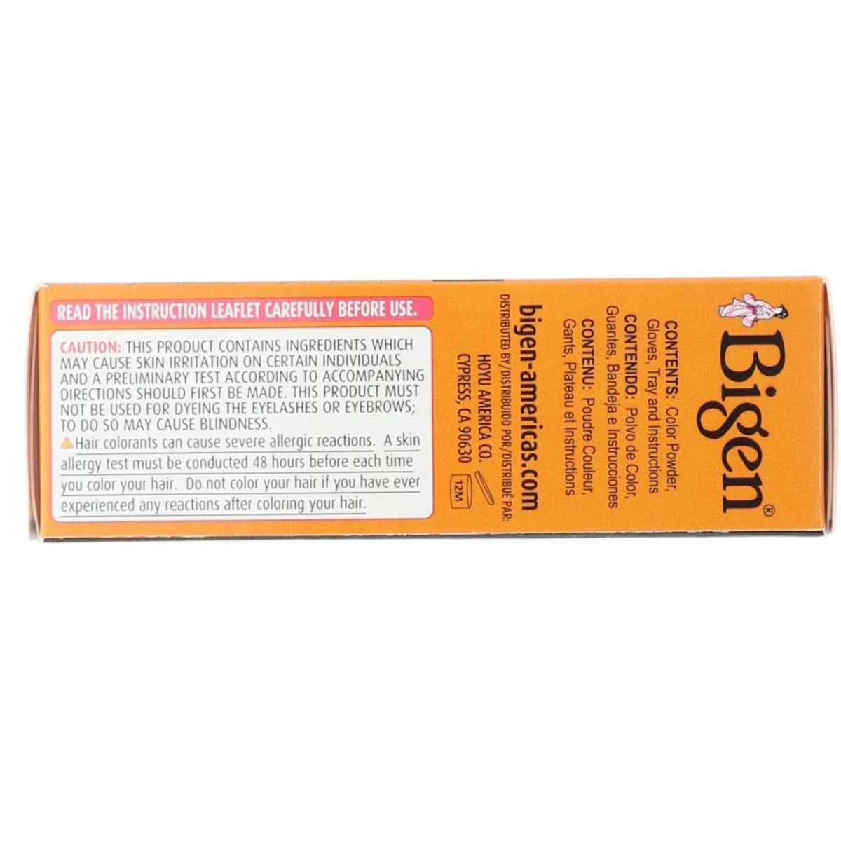 Bigen Permanent Powder Hair Color 59 Oriental Black application process