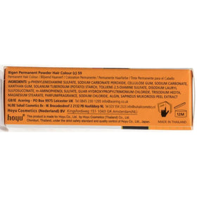 Bigen Permanent Powder Hair Color 59 Oriental Black texture