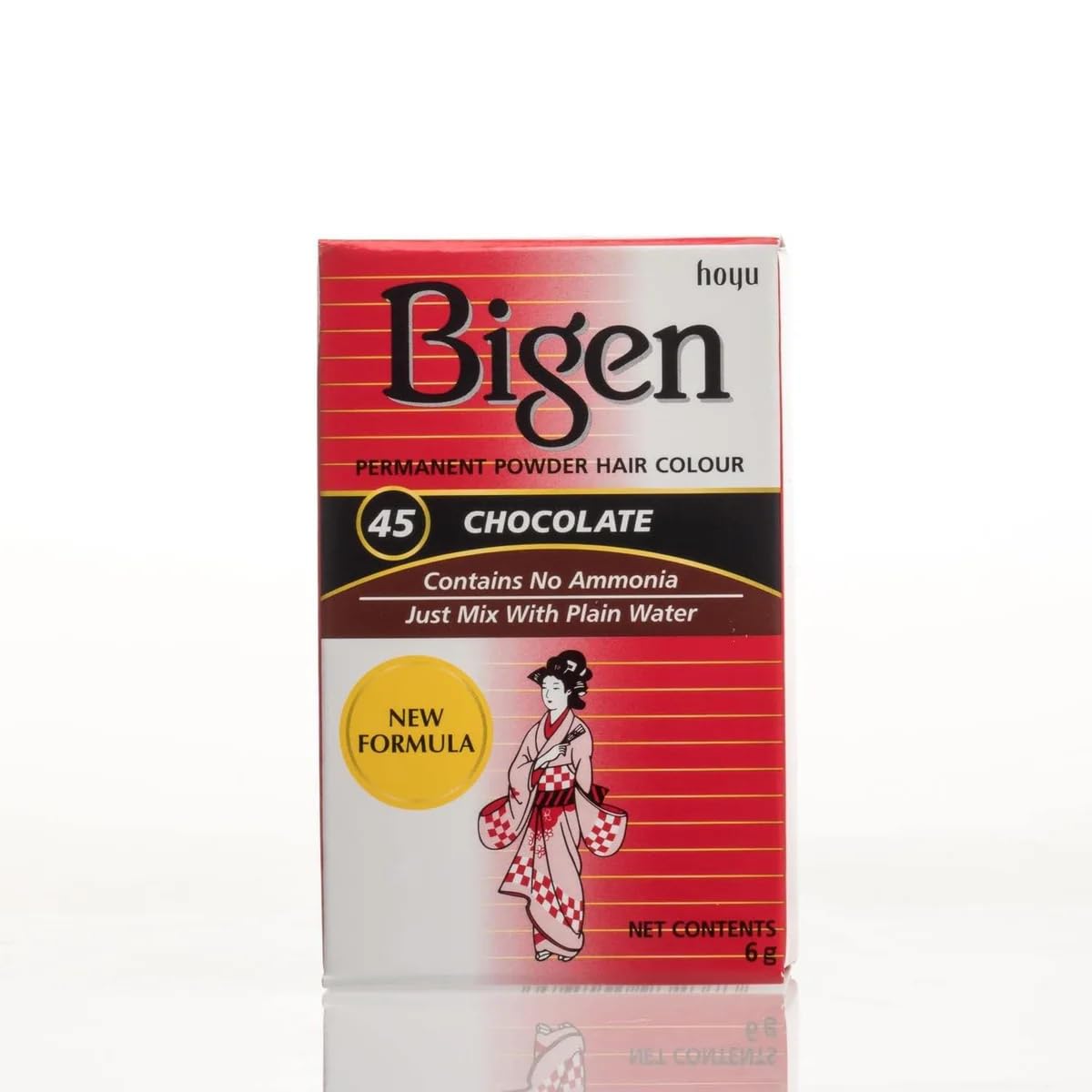 Bigen Powder Hair Color #45 Chocolate front view