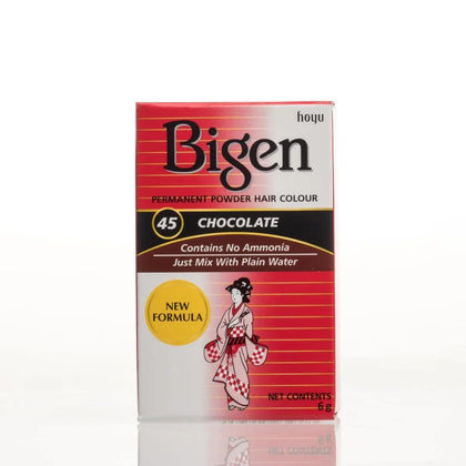 Bigen Powder Hair Color #45 Chocolate front view