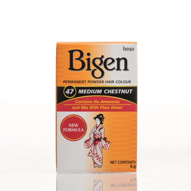 Bigen Powder Hair Color #47 Medium Chestnut front view