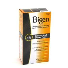 Bigen Powder Hair Color #48 Dark Chestnut front view