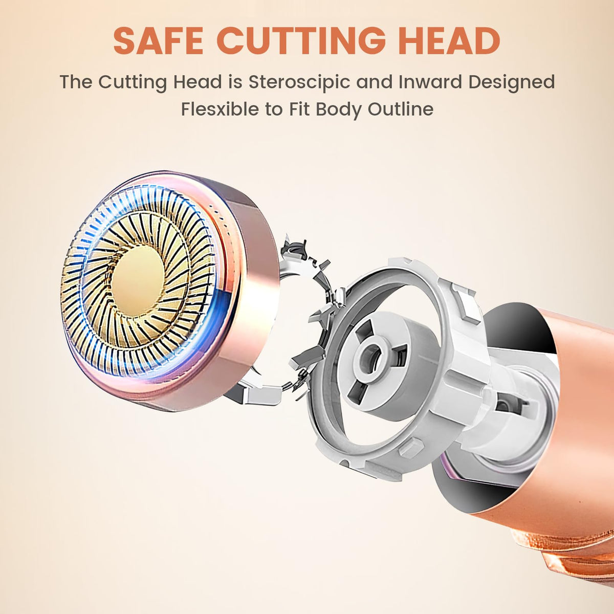 bikurpia Facial Hair Removal Device close-up of TYPE-C charging port