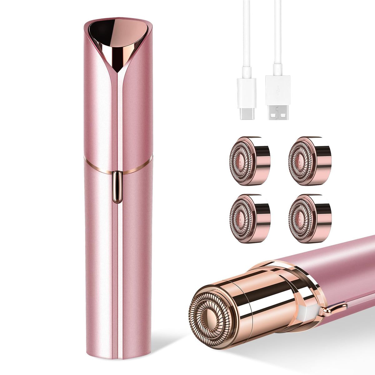 bikurpia Facial Hair Removal Device front view with LED light
