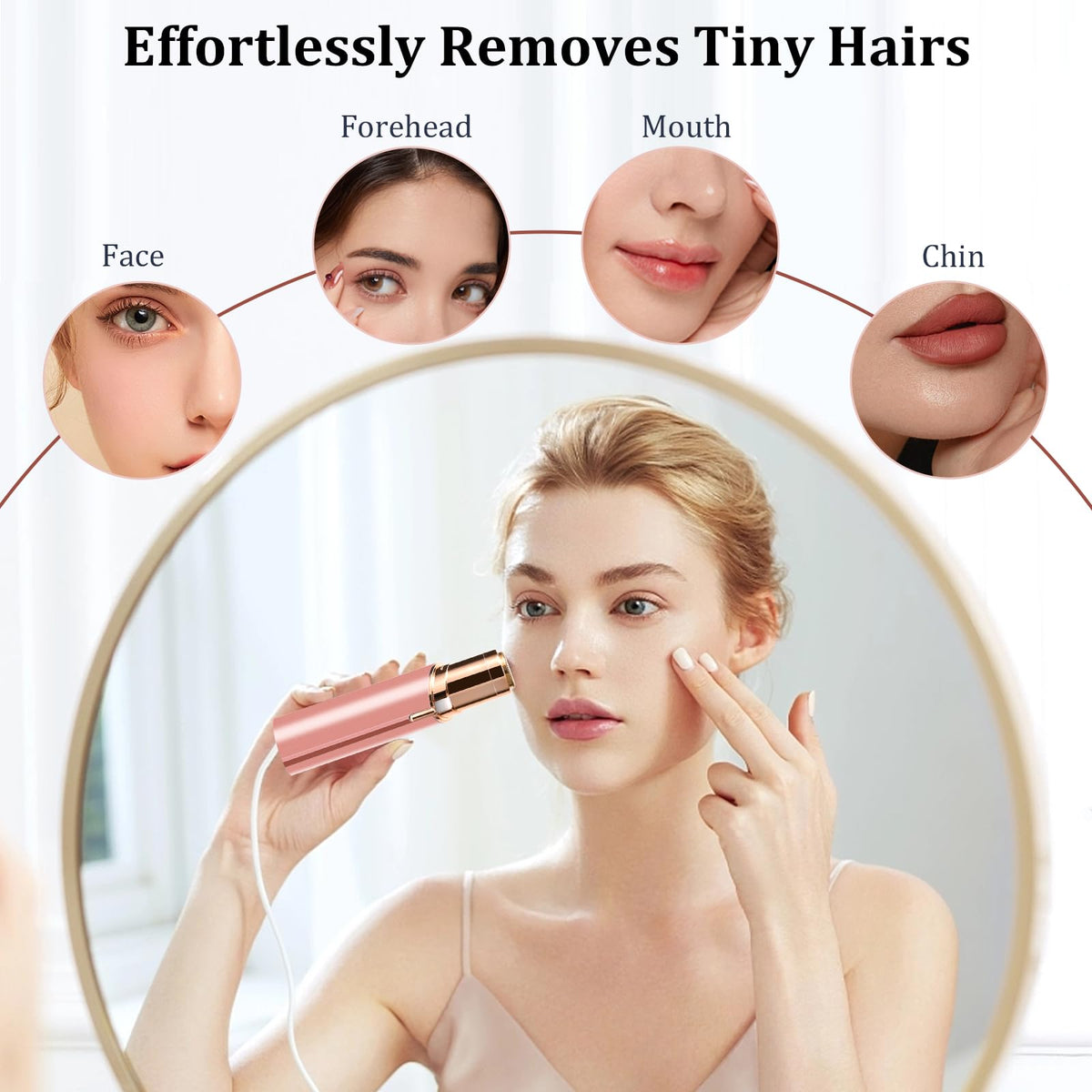 bikurpia Facial Hair Removal Device in a beauty bag