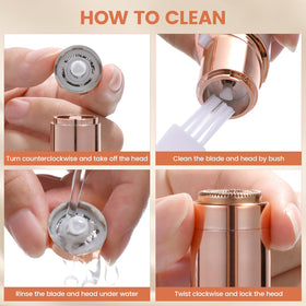 bikurpia Facial Hair Removal Device with included cleaning brush